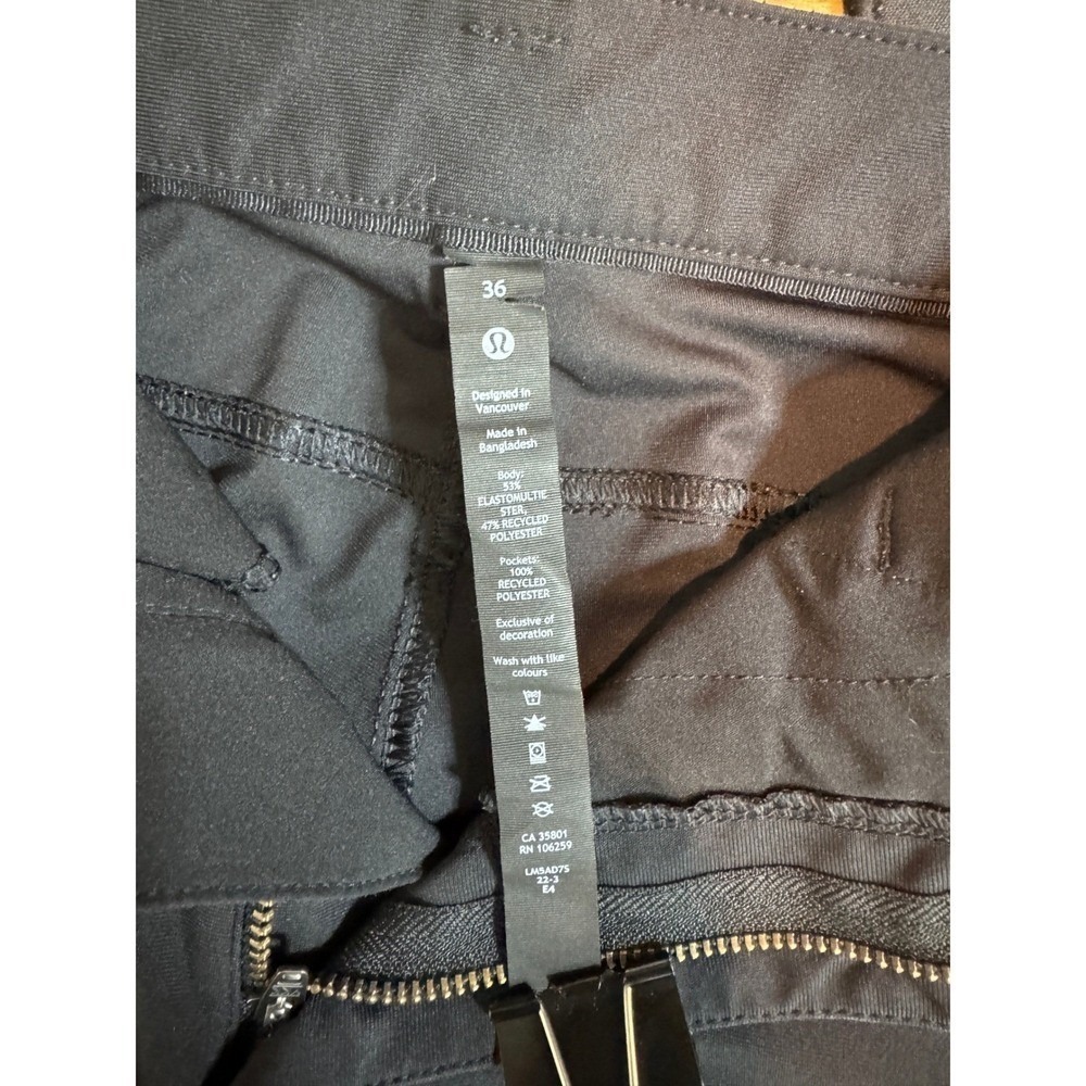 Lululemon Pants Lot Mens 36 Black Gray Blue Excellent Stretch 3 Pair - Picture 7 of 14
